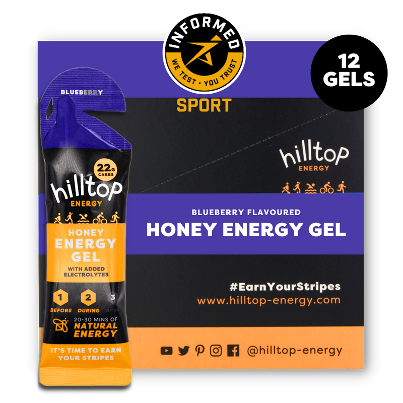 Hilltop Energy Blueberry Gel – 1 Case (12 x 30g)